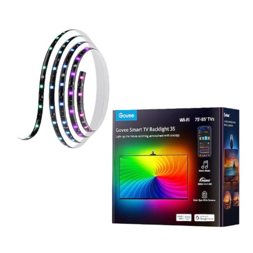 [SH2002] LUCES GOVEE TV BACKLIGHT 3S 75-85 PULG RGBIC WI-FI BLUETOOTH H6098AD2
