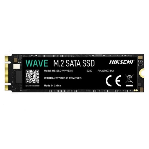 [360102080] HD INTERNO SÓLIDO 2TB HIKSEMI WAVE(N) M.2 2280 SATA III 560MB/S / 500MB/S HS-SSD-WAVE(N) 2048G NEGRO