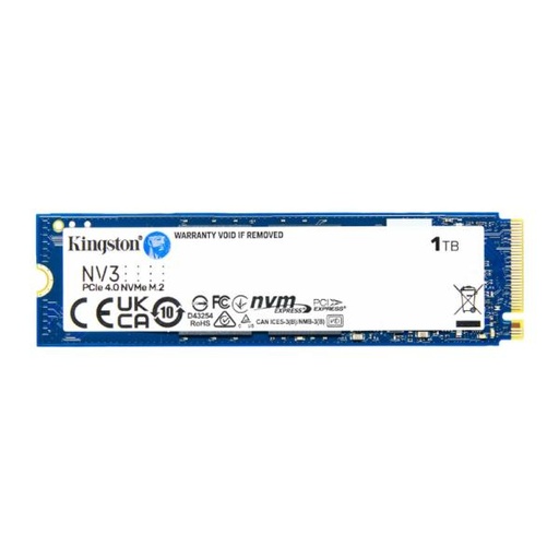 [AM4006] HD INTERNO SOLIDO 1TB KINGSTON NV3 M.2 2280 PCIE GEN4 X4 6000MB/S / 4000MB/S SNV3S/1000G