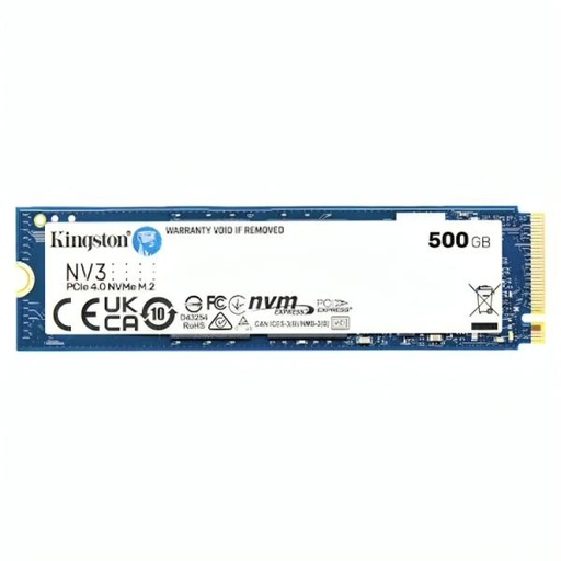 [AM4014] HD INTERNO SOLIDO 500GB KINGSTON NV3 M.2 2280 PCIE GEN4 X4 5000MB/S / 3000MB/S SNV3S/500G AZUL