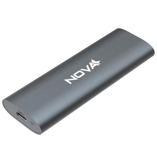 [AM5010] ENCAPSULADOR USB 3.2 GEN2 TIPO C NOVA AEK02041002C M.2 NVMe (2230/2242/2260/2280) 5V GRIS OSCURO