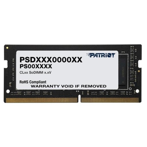 [1502085] MEMORIA RAM LAPTOP 16GB PATRIOT PSD516G560081S SL DDR5 5600MHZ CL46 1.1V NEGRO