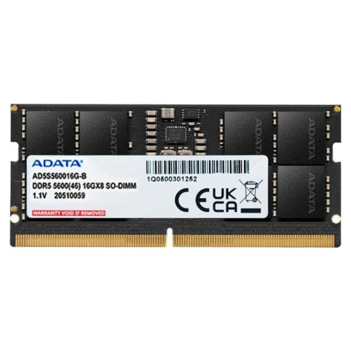 [AM7014] MEMORIA RAM LAPTOP 16GB ADATA AD5S560016G-S DDR5 5600MHZ CL46 1.1V NEGRO