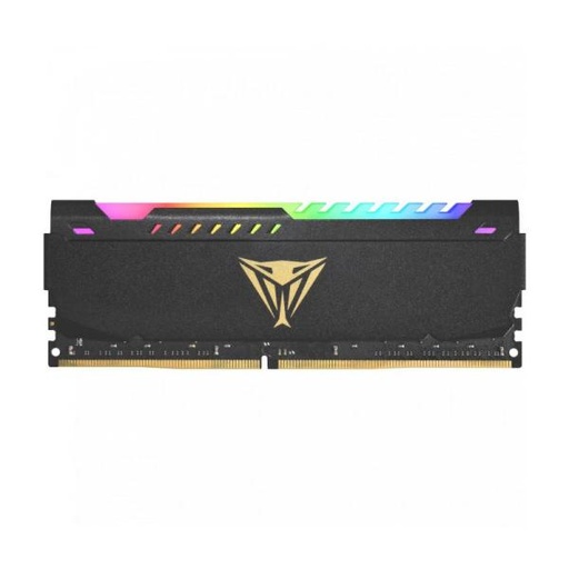 [1501256] MEMORIA RAM PC 16GB PATRIOT PVSR416G360C0 V4S DDR4 3600 MHZ CL20 1.35 V VIPER STEEL RGB BLACK. DISIPADOR ALUMINIO. XMP 2.0 DIMM 288 PINES NEGRO