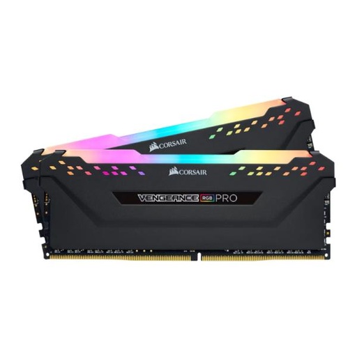 [AM8012] MEMORIA RAM PC 32GB (2X16GB) CORSAIR VENGEANCE RGB DDR4 3200MHZ CL16 1.35V CMW32GX4M2E3200C16 NEGRO