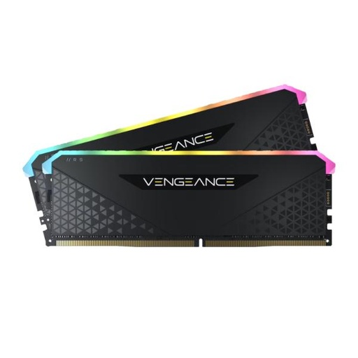 [AM8013] MEMORIA RAM PC 32GB (2X16GB) CORSAIR VENGEANCE RGB RS DDR4 3200MHZ CL16 1.35V CMG32GX4M2E3200C16 NEGRO