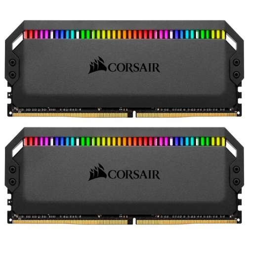 [AM8066] MEMORIA RAM PC 16GB (2×8GB) CORSAIR DOMINATOR PLATINUM RGB DDR4 3600MHz CL18 1.35V RGB CMT16GX4M2C3600C18 NEGRO