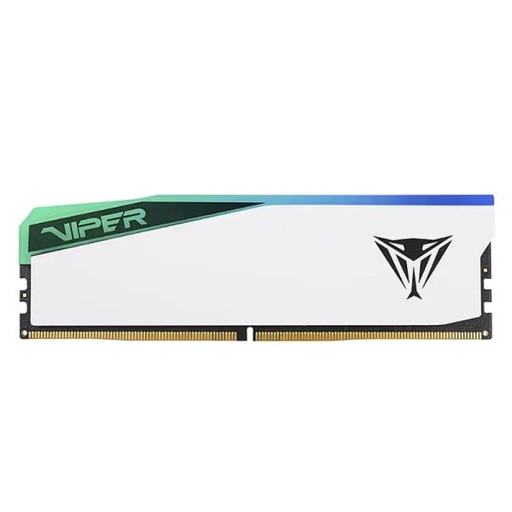 [AM8122] MEMORIA RAM PC 16GB PATRIOT VIPER ELITE 5 RGB DDR5 6000MHZ CL30 1.35V PVER516G60C30W BLANCO