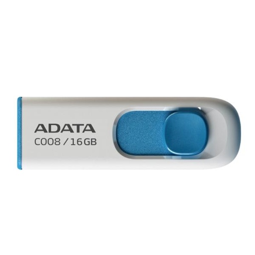 [1500011] MEMORIA USB 16GB ADATA  AC008 USB-A 2.0 AC008-16G-RWE BLANCO / AZUL