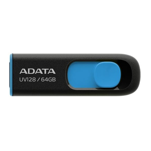 [17081] MEMORIA USB 64GB ADATA AUV128 USB-A 3 AUV128-64G-RBE NEGRO / AZUL