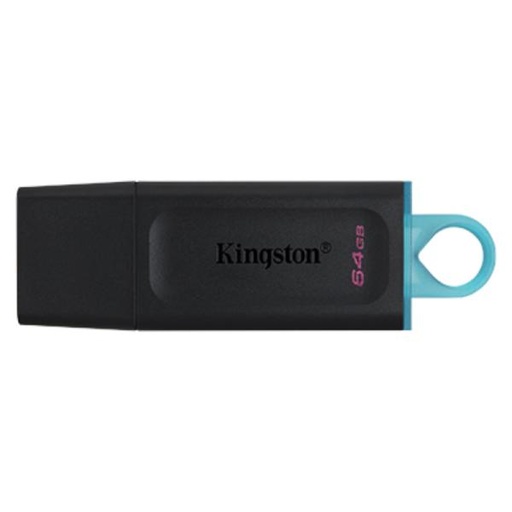 [17088] MEMORIA USB 64GB KINGSTON DATA TRAVELER EXODIA USB-A 3.2 GEN 1 DTX/64GB NEGRO / TURQUESA
