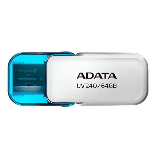 [3603061] MEMORIA USB 64GB ADATA  AUV240 USB-A 2.0 AUV240-64G-RWH BLANCO / AZUL