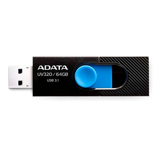 [3603064] MEMORIA USB 64GB ADATA UV320 USB-A / USB-C 3.2 GEN 1 AUV320-64G-RBKBL NEGRO / AZUL