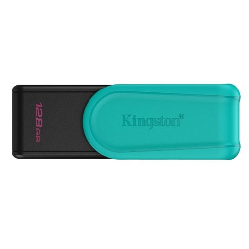 [AM9017] MEMORIA USB 128GB KINGSTON DATA TRAVELER EXODIA S USB-A 3.2 GEN 1 CON TAPA GIRATORIA DTXS/128GB NEGRO / TURQUESA