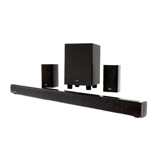 [1204250] BARRA DE SONIDO THONET & VANDER REIN 200W BLUETOOTH CON 2 PARLANTES Y SUBWOOFER HDMI ARC + SPDIF OPTICAL + 3,5 MM HK096-03618 NEGRO
