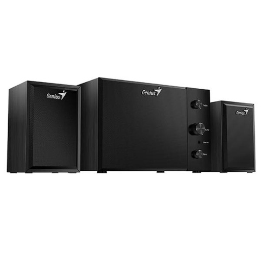 [211] PARLANTE GENIUS SW-2.1 350 15W CABLEADO 3.5MM 31730037403 NEGRO