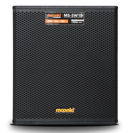 [AS4034] SUBWOOFER MOONKI MS-SW18 1200W ALAMBRICO NEGRO