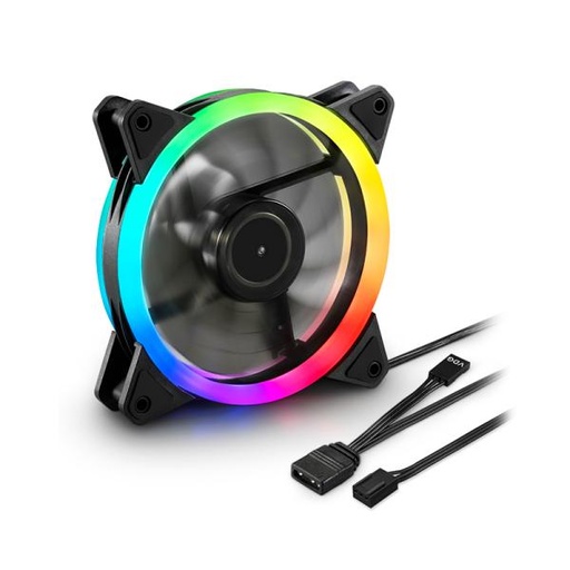 [1212186] ABANICO GAMING RGB SHARKOON SHARK BLADES FAN PWM 1X12CM 4044951034307 NEGRO