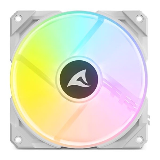 [CP1017] ABANICO GAMING RGB SHARKOON REBEL F50 PWM 1X12CM 4044951040162 BLANCO