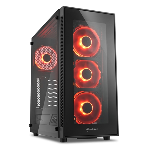 [23180] CASE GAMING RGB SHARKOON TG5 VENTILADORES 4 DE 120MM CON VIDRIO LATERAL Y FRONTAL 4044951020560 NEGRO