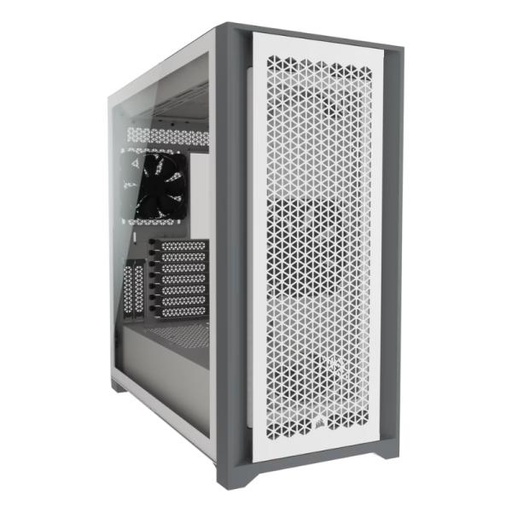 [23252] CASE GAMING CORSAIR 5000D AIRFLOW MID TOWER VENTILADORES 2 DE 120MM CON VIDRIO LATERAL Y MALLA FRONTAL CC-9011211-WW BLANCO