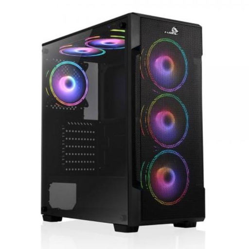 [23259] CASE GAMING  X-LION H2-520 TEMPERED  GLASS SIDE PANEL USB2.0*2 + USB3.0*1 + HD AUDIO + 3 FAN