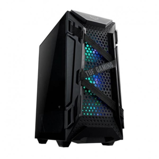 [23304] CASE GAMING RGB ASUS TUF GT301 MID TOWER VENTILADORES 4 DE 120MM CON MALLA FRONTAL 90DC0040-B48000 NEGRO