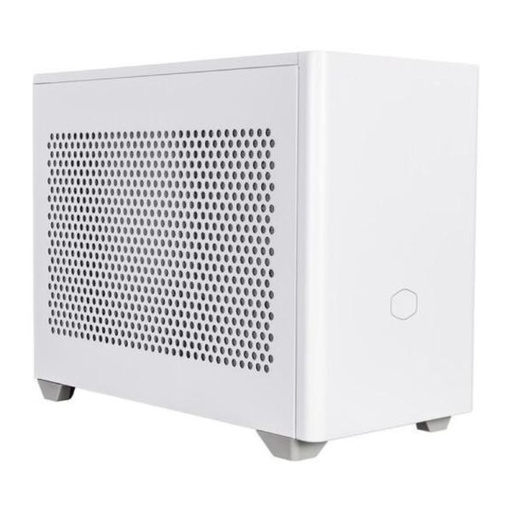 [23339] CASE  RGB COOLER MASTER MASTERBOX NR200P MINI TOWER VENTILADORES 2 DE 120MM CON VIDRIO Y MALLA LATERAL MCB-NR200P-WGNN-S00 BLANCO