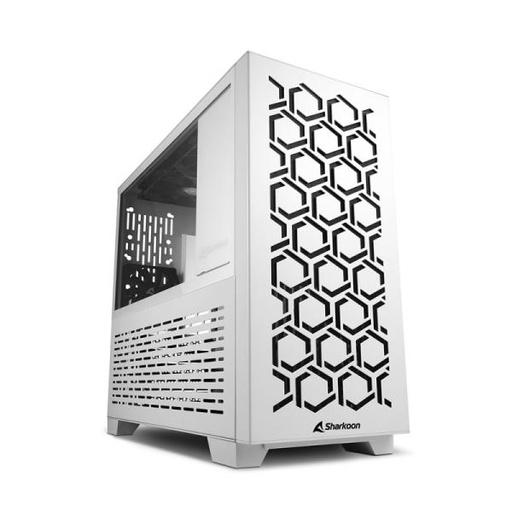 [23357] CASE SHARKOON MS-Y1000 MINI TOWER 1 VENTILADOR DE 80MM Y 3 DE 120MM CON VIDRIO LATERAL Y MALLA FRONTAL 4044951035083 BLANCO