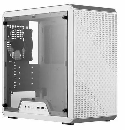 [23370] CASE COOLER MASTER MASTERBOX Q300L MINI TOWER VENTILADOR 1 DE 120MM CON PANEL LATERAL ACRÍLICO TRANSPARENTE MCB-Q300L-WANN-S00 BLANCO