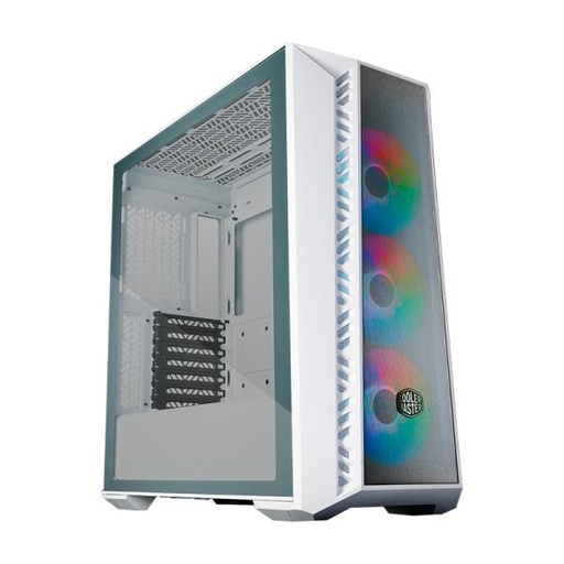 [23426] CASE GAMING RGB COOLER MASTER MASTERBOX 520 MESH MID TOWER VENTILADORES 3 DE 120MM CON VIDRIO LATERAL Y MALLA FRONTAL MB520-WGNN-S00 BLANCO