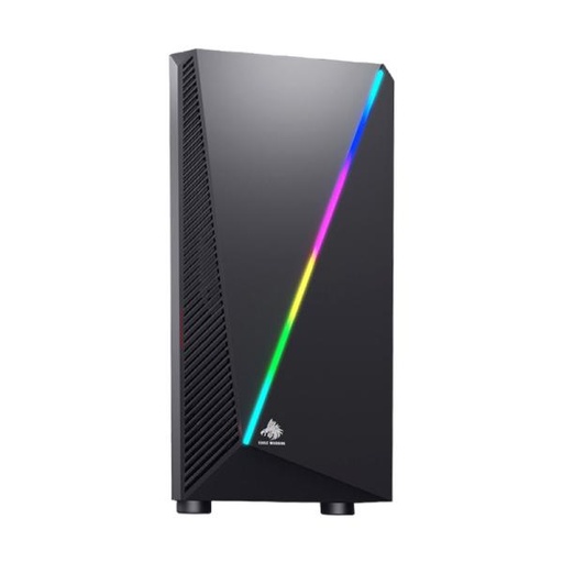 [23433] CASE GAMING RGB EAGLE WARRIOR CG05AARA001C H430 MID TOWER SIN VENTILACIÓN INCLUIDA CON VIDRIO FRONTAL Y LATERAL Y TIRA RGB NEGRO
