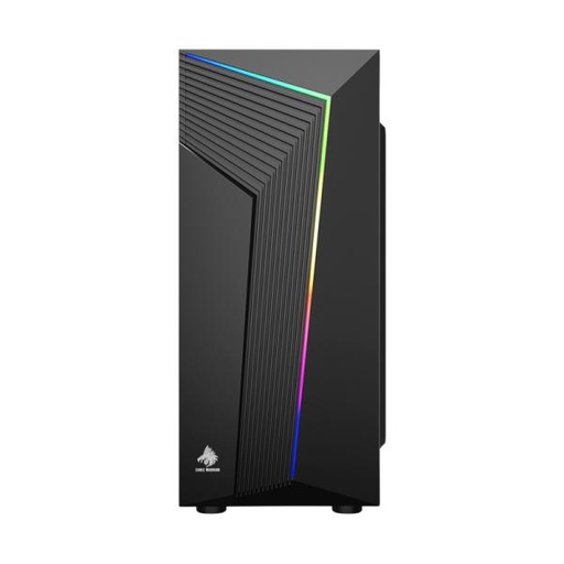 [23436] CASE GAMING RGB EAGLE WARRIOR CG10AARA001C MID TOWER SIN VENTILACIÓN INCLUIDA CON VIDRIO LATERAL Y TIRA RGB NEGRO