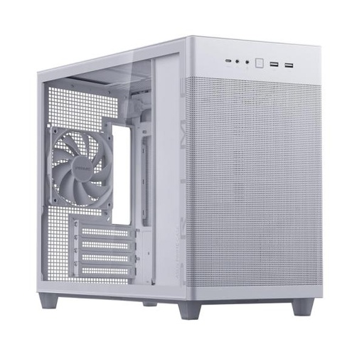 [23445] CASE ASUS PRIME AP201 MINI TOWER SIN VENTILACIÓN INCLUIDA CON MALLA LATERAL Y FRONTAL 90DC00G3-B38000 BLANCO