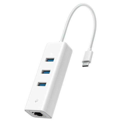[AC1028] ADAPTADOR TP LINK UE330C(UN) USB-C 3 PUERTOS USB 1 PUERTO GIGABIT ETHERNET 5 GBPS