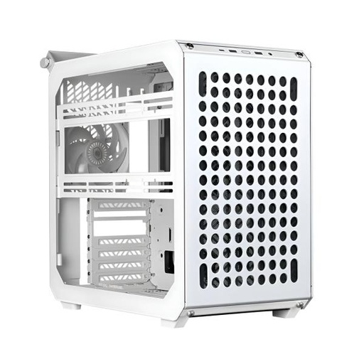 [23520] CASE COOLER MASTER QUBE 500 FLATPACK EDITION MID TOWER VENTILADOR 1 DE 120MM CON VIDRIO Y MALLA LATERAL Q500-WGNN-S00 BLANCO