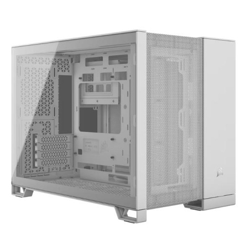 [23549] CASE GAMING CORSAIR 2500D AIRFLOW MINI TOWER SIN VENTILACIÓN INCLUIDA CON VIDRIO LATERAL Y MALLA FRONTAL CC-9011264-WW BLANCO