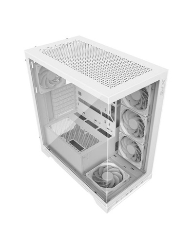[23558] CASE GAMING RGB XPG INVADER X MID TOWER VENTILADORES 5 DE 120MM CON VIDRIO LATERAL Y FRONTAL INVADERXMT-WHCWW BLANCO