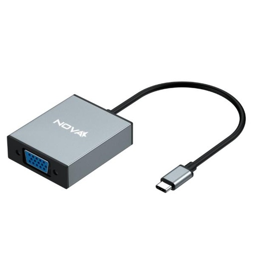 [AC1036] ADAPTADOR NOVA FAA301CV001C USB-C A VGA 0.15M PLATEADO