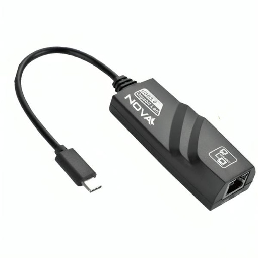 [AC1037] ADAPTADOR NOVA FAA302UR001C USB-C A RJ45 GIGABIT 0.15M NEGRO