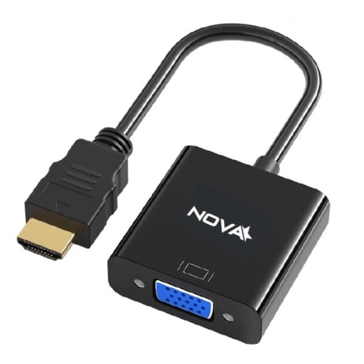 [AC1038] ADAPTADOR NOVA FAA321HV002C HDMI A VGA 0.15M NEGRO