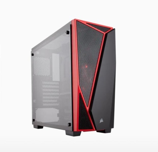 [4500101] CASE GAMING CORSAIR CARBIDE SERIES SPEC-04 MID TOWER VENTILADOR 1 DE 120MM CC-9011117-WW NEGRO / ROJO