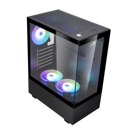 [CP3020] CASE GAMING X-LION HX-650 E010-166 PANEL LATERAL DE VIDRIO TEMPERADO +3. ABANICOS ARGB + 2X USB 2.0 + USB 3.0 + AUDIO HD