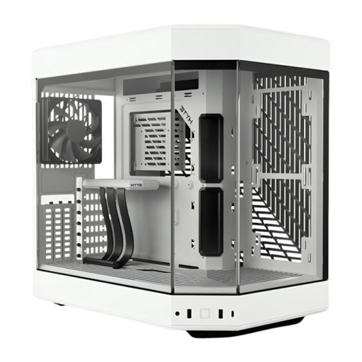 [CP3028] CASE GAMING HYTE Y60 MID TOWER VENTILADORES 3 DE 120MM CON VIDRIO FRONTAL, LATERAL Y ESQUINA CS-HYTE-Y60-WW BLANCO