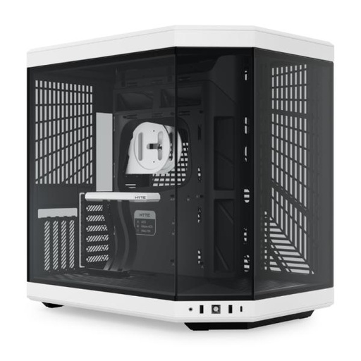 [CP3034] CASE GAMING HYTE Y70 MID TOWER SIN VENTILACIÓN CON VIDRIO FRONTAL Y LATERAL CS-HYTE-Y70-BW BLANCO / NEGRO
