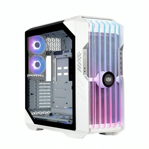 [CP3037] CASE GAMING RGB COOLER MASTER HAF 700 EVO FULL TOWER 2 VENTILADORES DE 200MM Y 3 DE 120MM CON VIDRIO LATERAL Y MALLA FRONTAL H700E-WGNN-S00 BLANCO