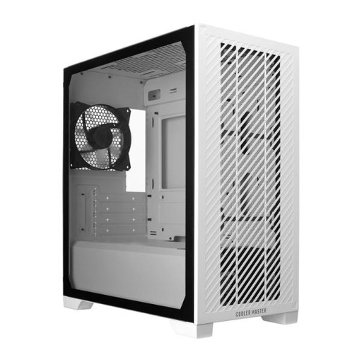 [CP3082] CASE COOLER MASTER ELITE 301 LITE MINI TOWER VENTILADORES 1 DE 120MM CON VIDRIO LATERAL Y MALLA FRONTAL E301L-WGNN-S00 BLANCO