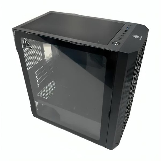 [CP3089] CASE GAMING RGB EAGLE WARRIOR CG06AKRA001C MINI TOWER SIN VENTILACIÓN INCLUIDA CON VIDRIO LATERAL Y MALLA FRONTAL NEGRO