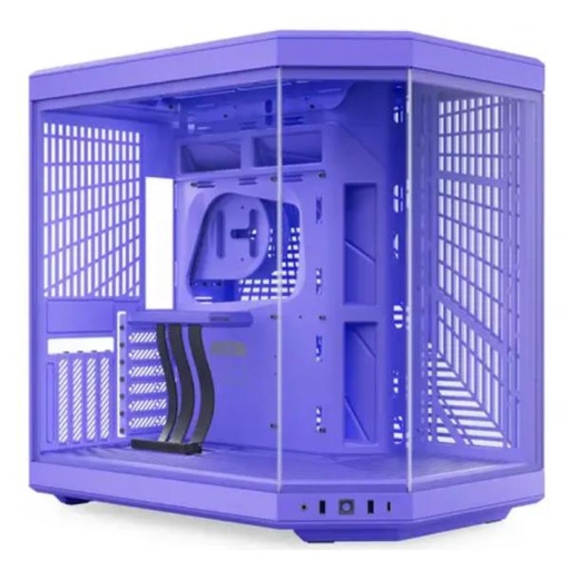 [CP3095] CASE GAMING HYTE Y70 MID TOWER SIN VENTILACIÓN INCLUIDA CON VIDRIO FRONTAL Y LATERAL  CS-HYTE-Y70-TM MORADO