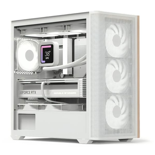 [CP3102] CASE GAMING RGB AEROCOOL D301A MINI TOWER VENTILADORES 4 DE 120MM CON VIDRIO LATERAL Y MALLA FRONTAL D301A-G-WT-V2 BLANCO